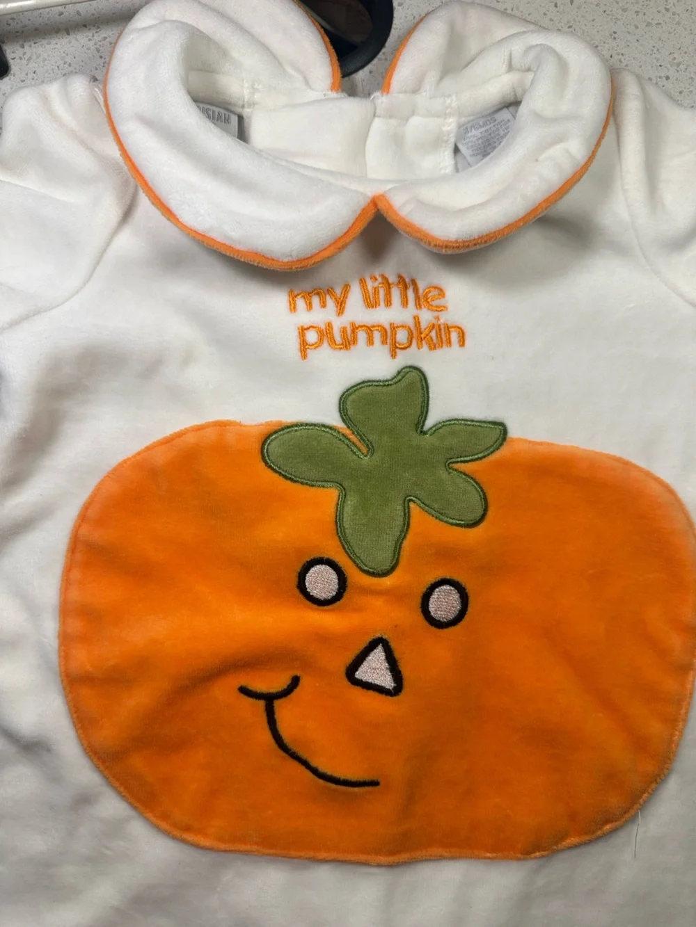 Partisan Baby My Little Pumpkin Halloween Footed Sleeper 3-6M Vintage